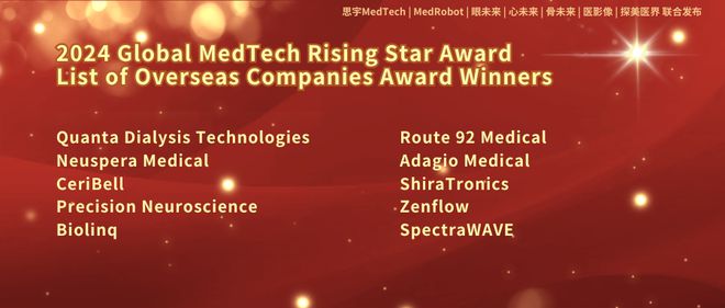 泛亚电竞注册最新出炉2024年全球医疗科技新锐奖